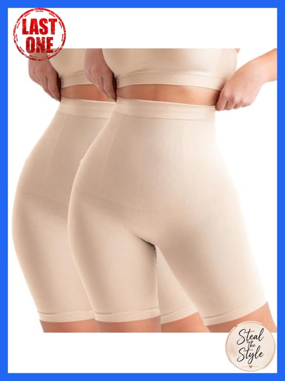 High-Waisted Tummy Control Shapewear Shorts Seamless Thigh Slimmer